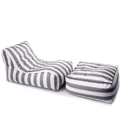 Zestaw Stripe Leżanka + Pufa