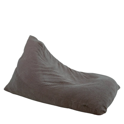 Fotel Poducha Joy Sztruks w kolorze ciemny brąz, niska poducha ze sztruksu Easy Clean do siedzenia i leżenia, 130 cm