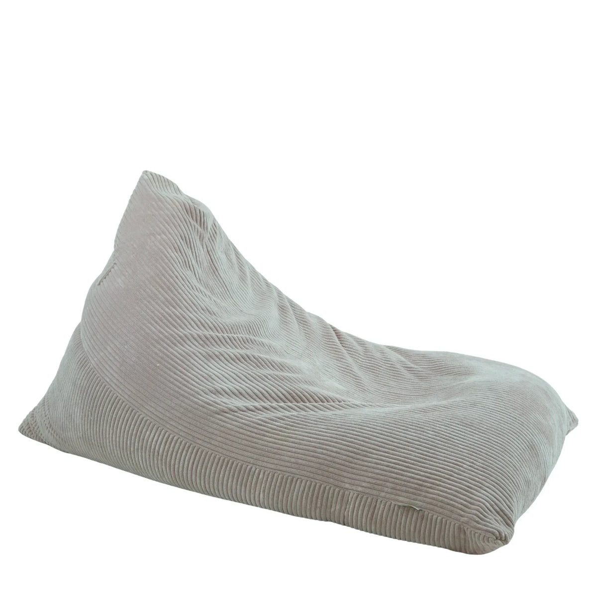 Fotel Poducha Joy Sztruks w kolorze ciemny szary, niska poducha ze sztruksu Easy Clean do siedzenia i leżenia, 130 cm