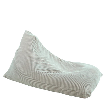 Fotel Poducha Joy Sztruks w kolorze sage, niska poducha ze sztruksu Easy Clean do siedzenia i leżenia, 130 cm