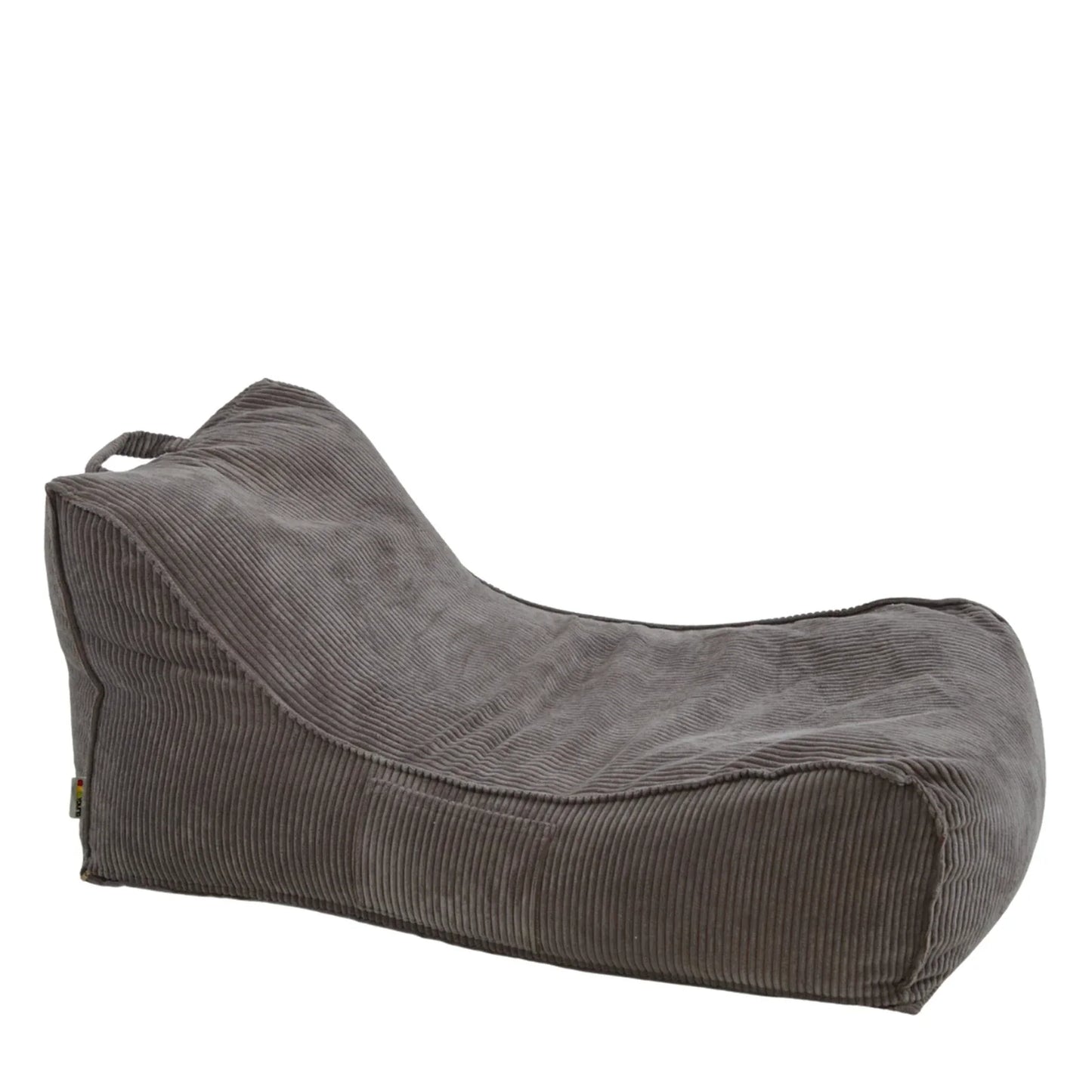 Leżanka Canvas Sztruks w kolorze ciemny brąz, niska leżanka ze sztruksu Easy Clean, 125 cm długości