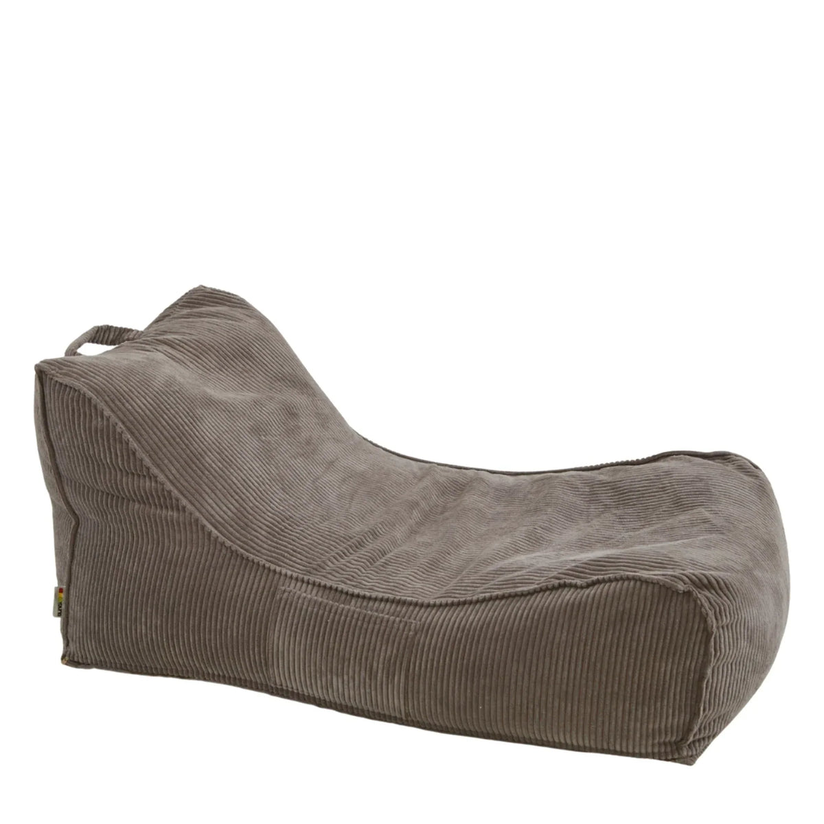 Leżanka Canvas Sztruks w kolorze jasny brąz, niska leżanka ze sztruksu Easy Clean, 125 cm długości