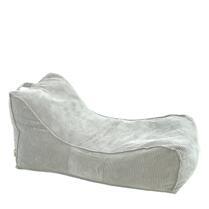 Leżanka Canvas Sztruks w kolorze sage, niska leżanka ze sztruksu Easy Clean, 125 cm długości