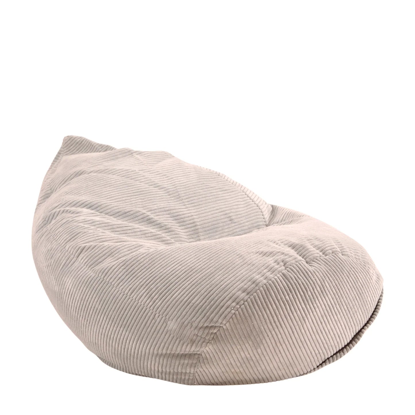 Fotel Poducha Sztruks w kolorze flamingowym, wysoki worek sako ze sztruksu Easy Clean, 120 cm, podparcie pleców i karku