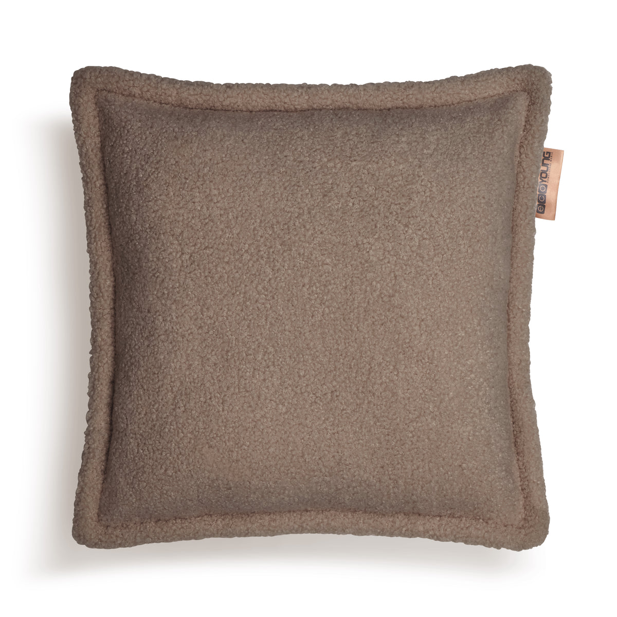 Poduszka boucle Teddy, 50 × 50 cm, kolor Capuccino