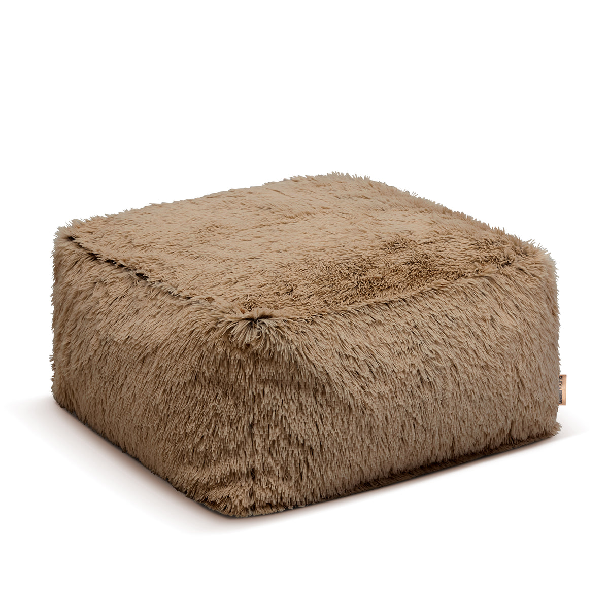 Pufa Shaggy w kolorze Capuccino, zdjęcie produktu