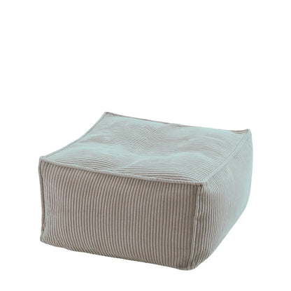 Pufa Sztruks Maxi w kolorze ciemny szary, podnóżek i siedzisko ze sztruksu Easy Clean, 60 x 60 x 38 cm